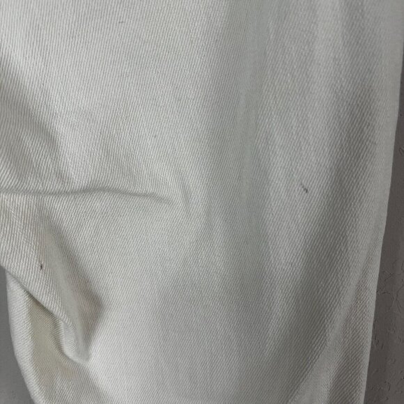 Love,‎ Bonito Aurelie High Rise Straight Crop Jeans Size 24 Ivory Cream Raw Hem - Picture 8 of 13